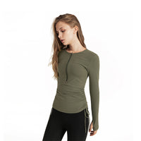 Load image into Gallery viewer, Women Solid Color Sports Tops Sports Wholesale 220224204
