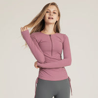 Load image into Gallery viewer, Women Solid Color Sports Tops Sports Wholesale 220224204
