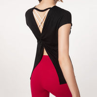 Load image into Gallery viewer, Women Solid Color Sports Tops Sports Wholesale 220224211
