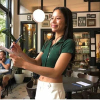 Load image into Gallery viewer, Women Solid Color Polo Shirts Wholesale 220224216
