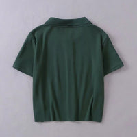 Load image into Gallery viewer, Women Solid Color Polo Shirts Wholesale 220224216
