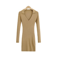 Load image into Gallery viewer, Women Solid Color Polo Dresses Wholesale 22022425
