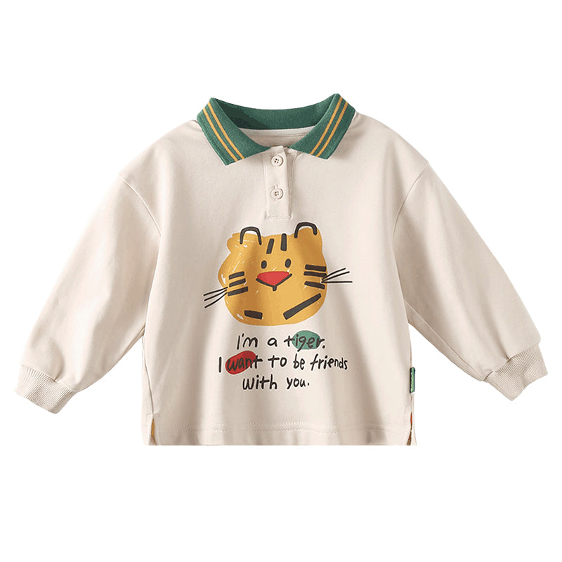 Baby Kid Boys Letters Animals Cartoon Print Hoodies Swearshirts And Pants Wholesale 220301106