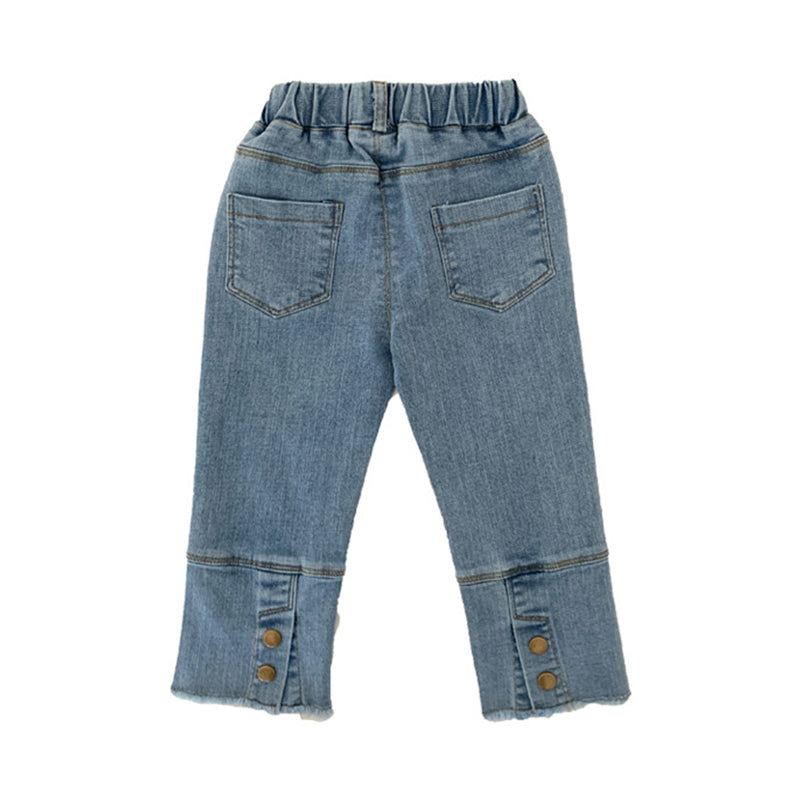 Baby Kid Girls Solid Color Pants Jeans Wholesale 220301227