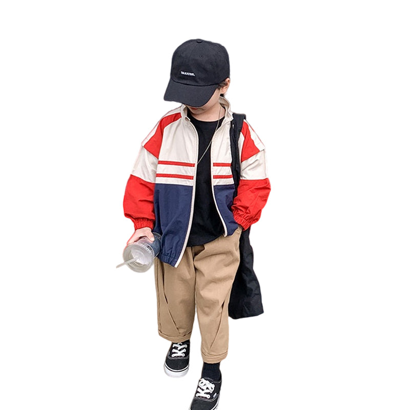 Baby Kid Unisex Color-blocking Jackets&Outwears Wholesale 220301290
