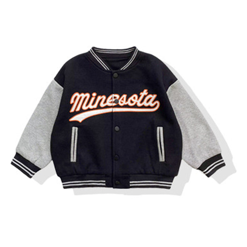 Baby Kid Boys Letters Print Jackets Outwears Wholesale 22030149