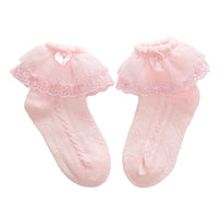 Load image into Gallery viewer, Girls Solid Color Bow Accessories Socks Wholesale 22030203
