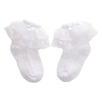 Load image into Gallery viewer, Girls Solid Color Bow Accessories Socks Wholesale 22030203

