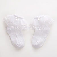 Load image into Gallery viewer, Girls Solid Color Bow Accessories Socks Wholesale 22030203

