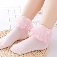 Load image into Gallery viewer, Girls Solid Color Bow Accessories Socks Wholesale 22030203
