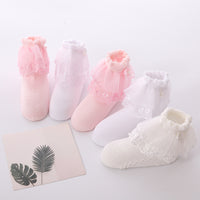 Load image into Gallery viewer, Girls Solid Color Bow Accessories Socks Wholesale 22030203
