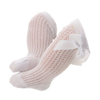 Load image into Gallery viewer, Girls Solid Color Bow Accessories Socks Wholesale 22030208
