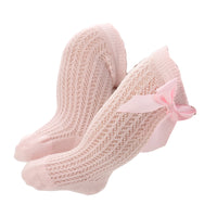 Load image into Gallery viewer, Girls Solid Color Bow Accessories Socks Wholesale 22030208
