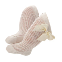Load image into Gallery viewer, Girls Solid Color Bow Accessories Socks Wholesale 22030208
