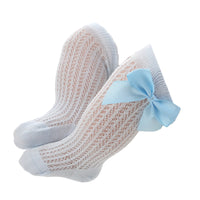 Load image into Gallery viewer, Girls Solid Color Bow Accessories Socks Wholesale 22030208
