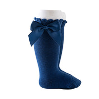 Load image into Gallery viewer, Girls Solid Color Bow Accessories Socks Wholesale 22030209
