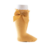 Load image into Gallery viewer, Girls Solid Color Bow Accessories Socks Wholesale 22030209

