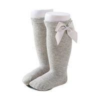 Load image into Gallery viewer, Girls Solid Color Bow Accessories Socks Wholesale 22030209
