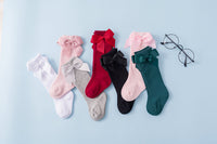 Load image into Gallery viewer, Girls Solid Color Bow Accessories Socks Wholesale 22030209
