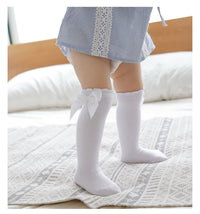 Load image into Gallery viewer, Girls Solid Color Bow Accessories Socks Wholesale 22030209
