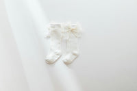 Load image into Gallery viewer, Baby Kid Girls Solid Color Bow Accessories Socks Wholesale 220302106

