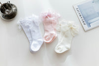 Load image into Gallery viewer, Baby Kid Girls Solid Color Bow Accessories Socks Wholesale 220302106

