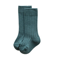 Load image into Gallery viewer, Girls Boys Solid Color Muslin&amp;Ribbed Accessories Socks Wholesale 220302109
