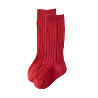 Load image into Gallery viewer, Girls Boys Solid Color Muslin&amp;Ribbed Accessories Socks Wholesale 220302109

