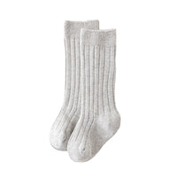 Load image into Gallery viewer, Girls Boys Solid Color Muslin&amp;Ribbed Accessories Socks Wholesale 220302109
