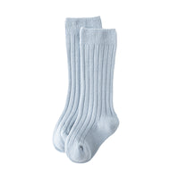 Load image into Gallery viewer, Girls Boys Solid Color Muslin&amp;Ribbed Accessories Socks Wholesale 220302109
