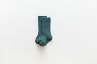 Load image into Gallery viewer, Girls Boys Solid Color Muslin&amp;Ribbed Accessories Socks Wholesale 220302109
