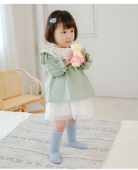 Load image into Gallery viewer, Girls Boys Solid Color Muslin&amp;Ribbed Accessories Socks Wholesale 220302109
