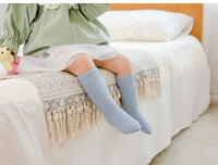 Load image into Gallery viewer, Girls Boys Solid Color Muslin&amp;Ribbed Accessories Socks Wholesale 220302109
