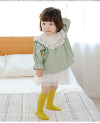 Load image into Gallery viewer, Girls Boys Solid Color Muslin&amp;Ribbed Accessories Socks Wholesale 220302109
