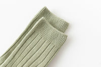 Load image into Gallery viewer, Girls Boys Solid Color Muslin&amp;Ribbed Accessories Socks Wholesale 220302109
