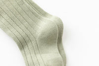 Load image into Gallery viewer, Girls Boys Solid Color Muslin&amp;Ribbed Accessories Socks Wholesale 220302109
