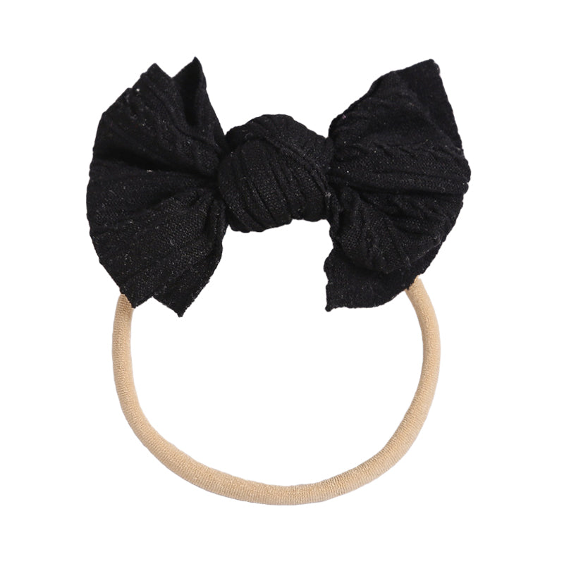 Baby Kid Girls Solid Color Bow Headwear Wholesale 220302115