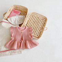 Load image into Gallery viewer, Baby Kid Girls Solid Color Vests Waistcoats Wholesale 220302117
