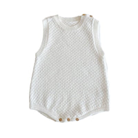 Load image into Gallery viewer, 2 Pieces Set Baby Unisex Solid Color Cardigan And Rompers Wholesale 220302119
