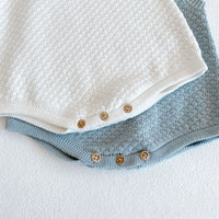 Load image into Gallery viewer, 2 Pieces Set Baby Unisex Solid Color Cardigan And Rompers Wholesale 220302119
