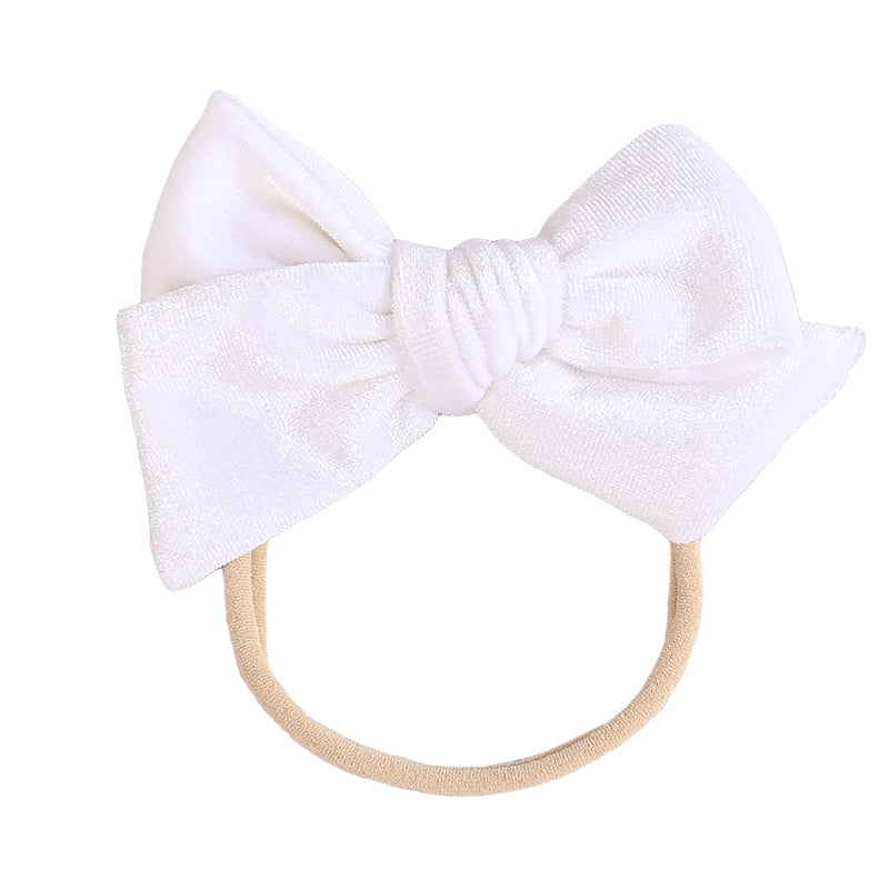 Baby Kid Girls Solid Color Bow Headwear Wholesale 220302121