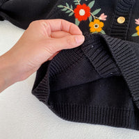 Load image into Gallery viewer, Baby Kid Girls Solid Color Embroidered Cardigan Wholesale 220302127
