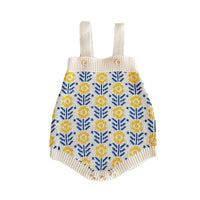 Load image into Gallery viewer, Baby Kid Girls Flower Crochet Cardigan And Rompers Wholesale 220302137
