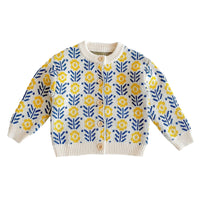 Load image into Gallery viewer, Baby Kid Girls Flower Crochet Cardigan And Rompers Wholesale 220302137

