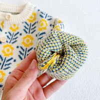 Load image into Gallery viewer, Baby Kid Girls Flower Crochet Cardigan And Rompers Wholesale 220302137
