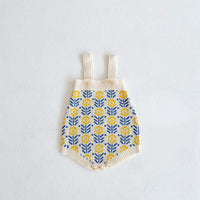 Load image into Gallery viewer, Baby Kid Girls Flower Crochet Cardigan And Rompers Wholesale 220302137
