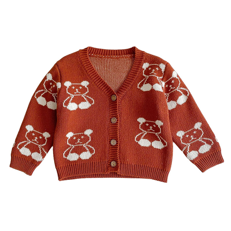 Baby Kid Unisex Cartoon Crochet Cardigan And Rompers Wholesale 220302138