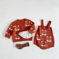 Load image into Gallery viewer, Baby Kid Unisex Cartoon Crochet Cardigan And Rompers Wholesale 220302138
