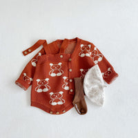 Load image into Gallery viewer, Baby Kid Unisex Cartoon Crochet Cardigan And Rompers Wholesale 220302138
