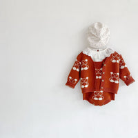 Load image into Gallery viewer, Baby Kid Unisex Cartoon Crochet Cardigan And Rompers Wholesale 220302138
